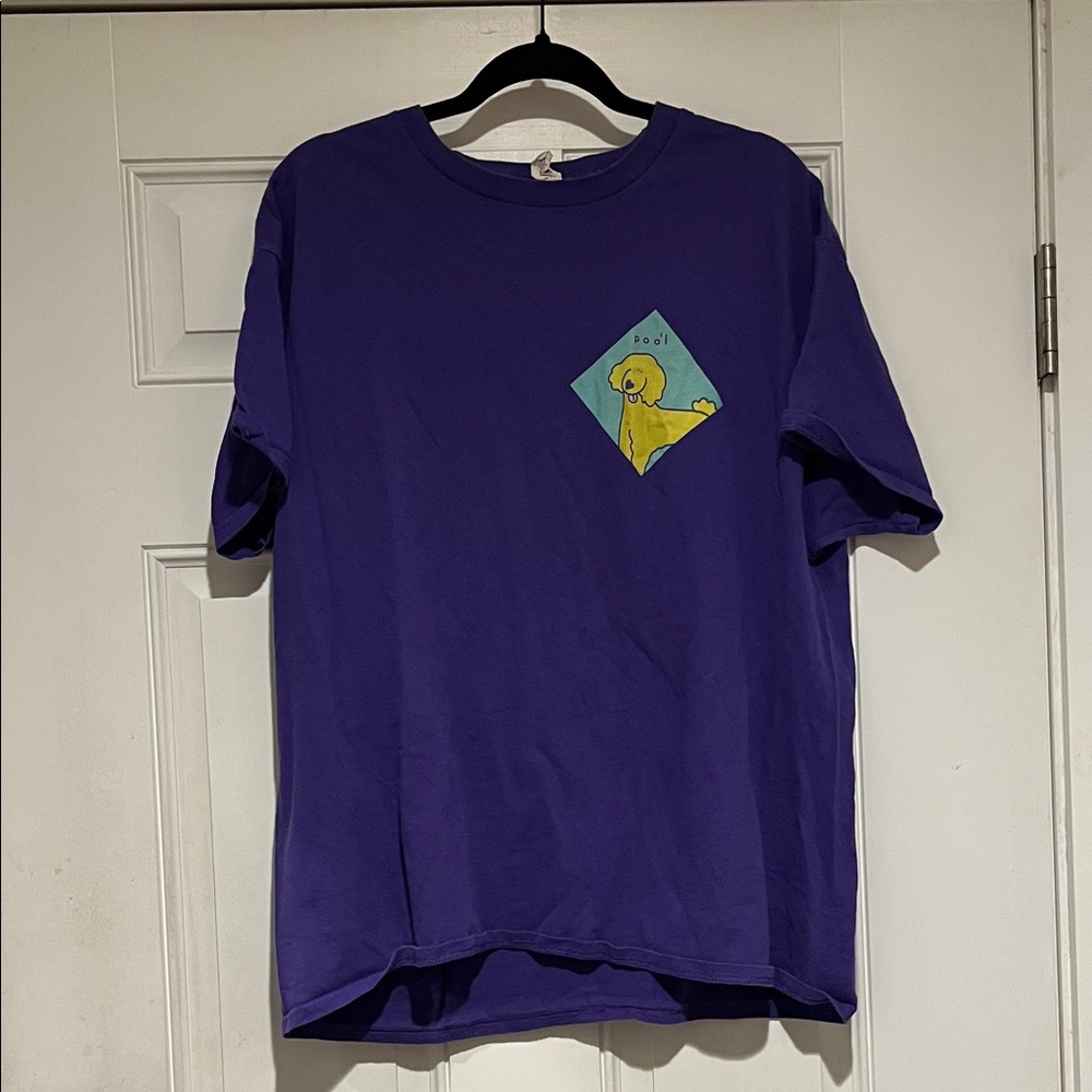 Retired Whatztheirface purple poodle poo’l shirt size XL